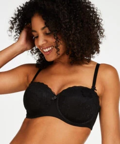 Mode-Lingeriewinkel 4 Voorgevormde Strapless Beugel Bh Maya - Zwart
