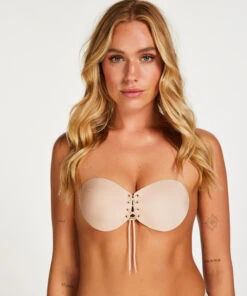 Mode-Lingeriewinkel 19 Push-up Plak Bh - Beige