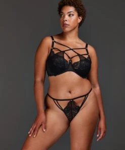 Niet-voorgevormde Beugel Bh Anna - Zwart -Mode-Lingeriewinkel 139510 12