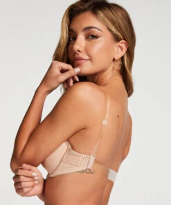 Voorgevormde Beugel Bh Transparant Back - Beige -Mode-Lingeriewinkel 154700 4