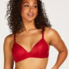 Voorgevormde Push-up Bh Zonder Beugel Mona - Rood 2 Voorgevormde Push-up Bh Zonder Beugel Mona - Rood -Mode-Lingeriewinkel 171685 1