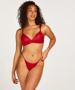 Voorgevormde Push-up Bh Zonder Beugel Mona - Rood -Mode-Lingeriewinkel 171685 3