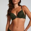 Voorgevormde Push-up Beugel Bh Teddy - Groen -Mode-Lingeriewinkel 178641 1