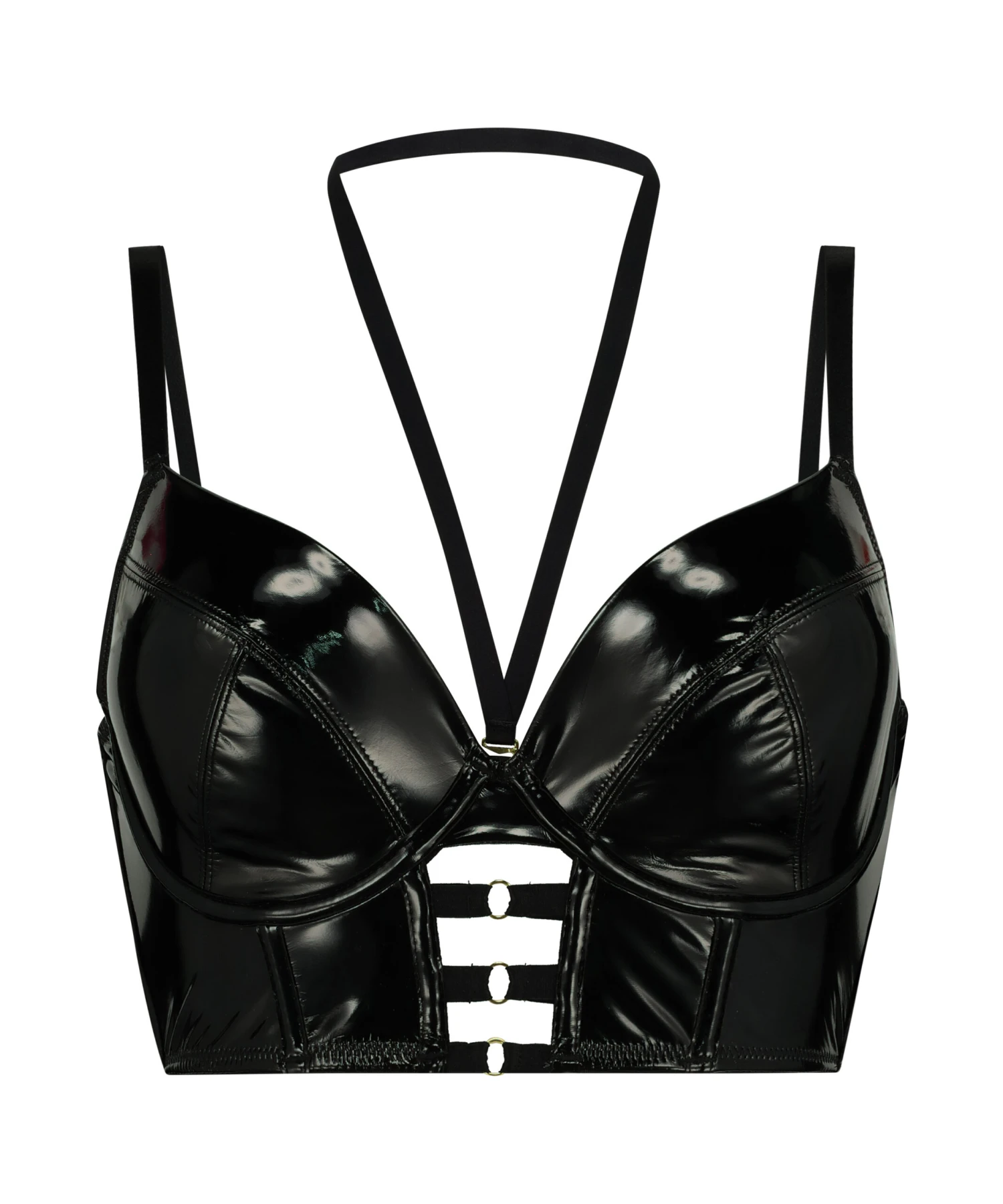 Voorgevormde Longline Beugel Bh Seductress - Zwart 9 Voorgevormde Longline Beugel Bh Seductress - Zwart - Afbeelding 7