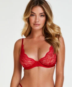 Niet-voorgevormde Beugel Bh Isabelle - Rood