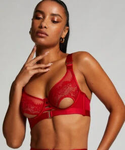 Mode-Lingeriewinkel 8 Niet-voorgevormde Beugel Bh Aurelia - Rood