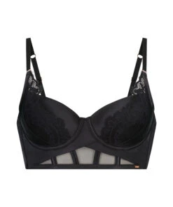 Voorgevormde Longline Beugel Bh Jacqueline - Zwart -Mode-Lingeriewinkel 202046 5