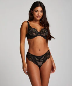 Niet-voorgevormde Beugel Bh Daisy - Zwart -Mode-Lingeriewinkel 202109 3