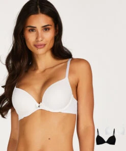 Mode-Lingeriewinkel 16 2-pack Voorgevormde Beugel Bh - Zwart