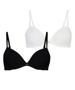 2-pack Voorgevormde Beugel Bh - Zwart -Mode-Lingeriewinkel 203100 5