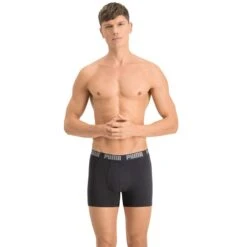 PUMA 2-pack Boxers Basic Grijs & Zwart II