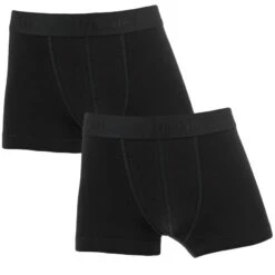 Ten Cate Jongens Basic 2-pack Boxers Zwart