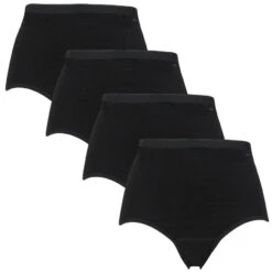 Ten Cate Dames Basics 4-pack High Waist Zwart