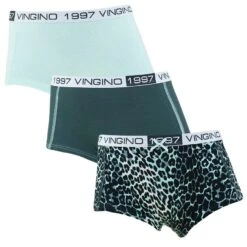Vingino Meisjes 3-pack Hipsters Animal Mint Multi