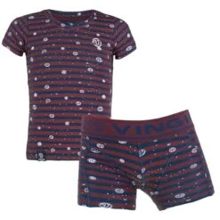 Vingino Jongens 2-pack Boxer & Shirt Set Logo Stripe Blauw
