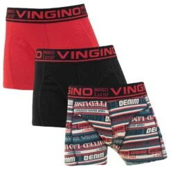 Vingino Jongens 3-pack Boxers Vingino Stripe Multi