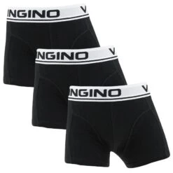 Vingino Jongens 3-pack Boxers Basic Zwart
