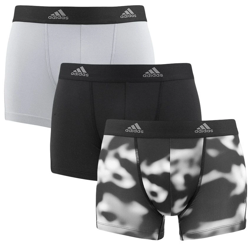 Adidas 3-pack Microfiber Boxers Active Flex Eco Zwart 3 Adidas 3-pack Microfiber Boxers Active Flex Eco Zwart