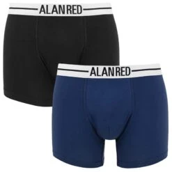 Alan Red 2-pack Boxers Lasting Blauw & Zwart