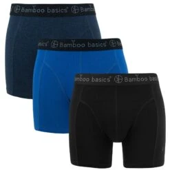 Bamboo Basics 3-pack Boxers Rico Zwart & Blauw