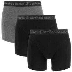 Bamboo Basics 3-pack Boxers Rico Zwart & Grijs