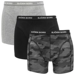BJØRN BORG Björn Borg Cotton Stretch 3-pack Boxers Shadeline Sammy II Multi