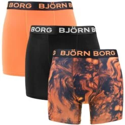 BJØRN BORG Björn Borg Performance 3-pack Microfiber Boxers Tiedye Multi