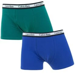 Calvin Klein Jongens 2-pack Boxers Basics Blauw & Groen