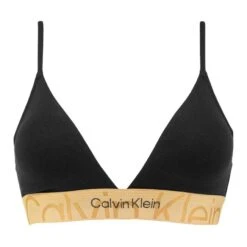 Calvin Klein Dames Light Lined Triangle Double Logo Zwart