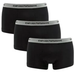Emporio Armani 3-pack Boxers Stretch Zwart