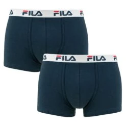 FILA 2-pack Boxers Basic Blauw