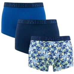 HOM 3-pack Boxers Tropical Blauw