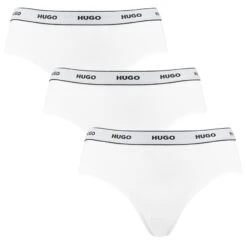 Hugo Boss Dames HUGO 3-pack Hipsters Wit