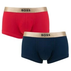 Mode-Lingeriewinkel 29 Hugo Boss BOSS Giftbox 2-pack Boxers Shine Blauw & Rood