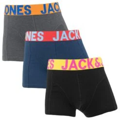 Jack & Jones Jongens 3-pack Boxers Crazy Solid Multi