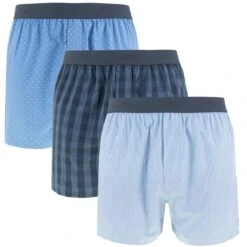 JBS 3-pack Wijde Boxershorts Blauw