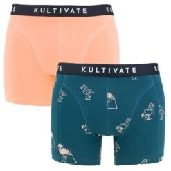 Kultivate 2-pack Boxers Flamingo Multi