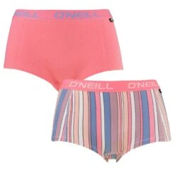 O'Neill Dames 2-pack Boxershorts Multi Stripe Multi