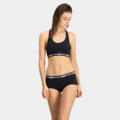 PUMA Dames 2-pack Cotton Modal Mini Boxershorts Zwart -Mode-Lingeriewinkel aHR0cHM6Ly93d3cuYm94ZXJzLm5sL21lZGlhL2NhdGFsb2cvcHJvZHVjdC9wL3UvcHVtYV82MDMwMzMwMDEtMjAwXzFfbW9kZWxfdm9vcmthbnQuanBnP3N0b3JlPWJveGVyc19ubCZpbWFnZS10eXBlPWltYWdl