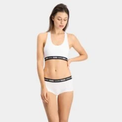 PUMA Dames 2-pack Cotton Modal Mini Boxershorts Wit -Mode-Lingeriewinkel aHR0cHM6Ly93d3cuYm94ZXJzLm5sL21lZGlhL2NhdGFsb2cvcHJvZHVjdC9wL3UvcHVtYV82MDMwMzMwMDEtMzE3XzFfbW9kZWxfdm9vcmthbnQuanBnP3N0b3JlPWJveGVyc19ubCZpbWFnZS10eXBlPWltYWdl
