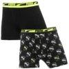 PUMA Jongens Everyday 2-pack Boxers Logo & Initial Zwart