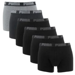 PUMA 6-pack Boxers Basic Zwart