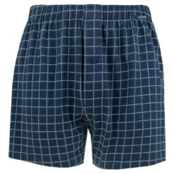 Schiesser Wijde Boxershort Blocks Blauw