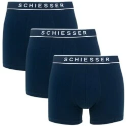 Schiesser 95/5 3-pack Boxers Basic Blauw