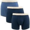 Scotch & Soda 3-pack Boxers Basic Large Logo Blauw